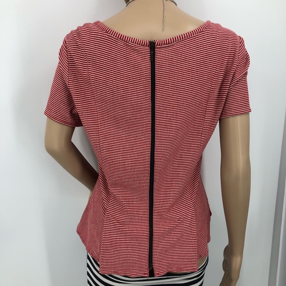 Nanette Lepore Grand Entry Blouse Red Medium - Picture 2 of 6
